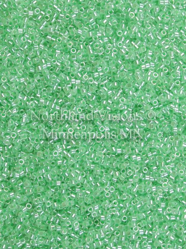 Miyuki Delica Bead 11/0, DB1536-1, Opaque Light Mint Ceylon
