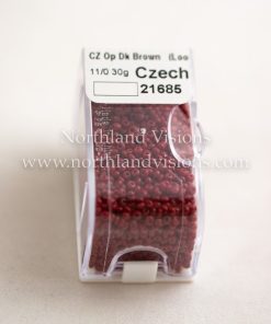 Alternative view of CZ Op Dk Brown (Loose) 11/0